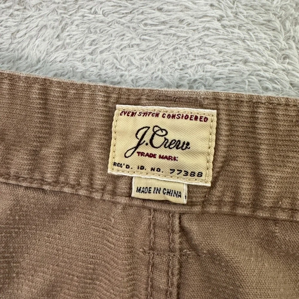 J. Crew 484 Slim Fit Mens 31x32 Corduroy Pants Tan Stretch Extra Slim Narrow